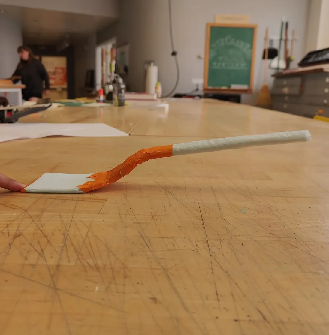 In between iterations, me experimenting with handle elevation.